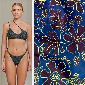 ACACIA Set - Zael One Shoulder Bikini Top & Ralphy Cheeky Bottoms - M